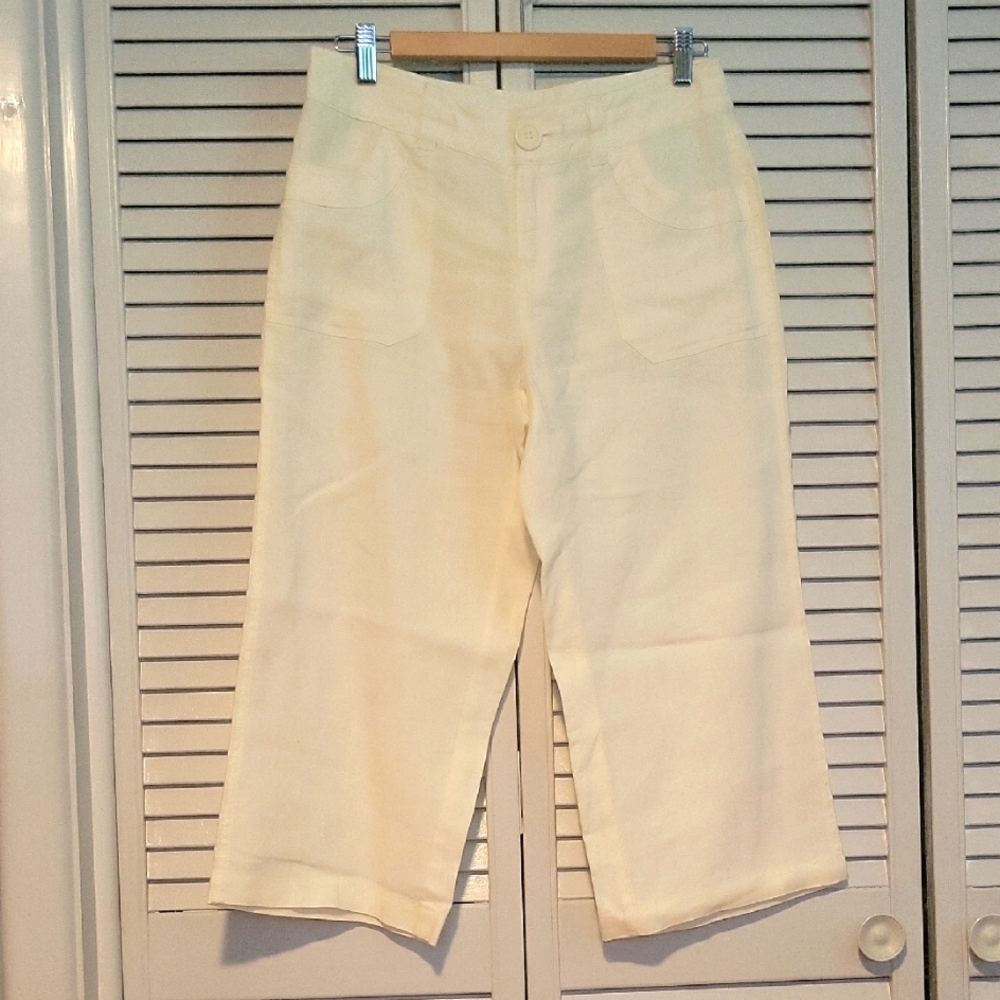 Bass Linen Pants in Cream Size 2